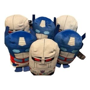Megatron and Optimus Prime 8 Inch Plush set of 6 NWT